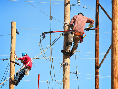 Power line construction